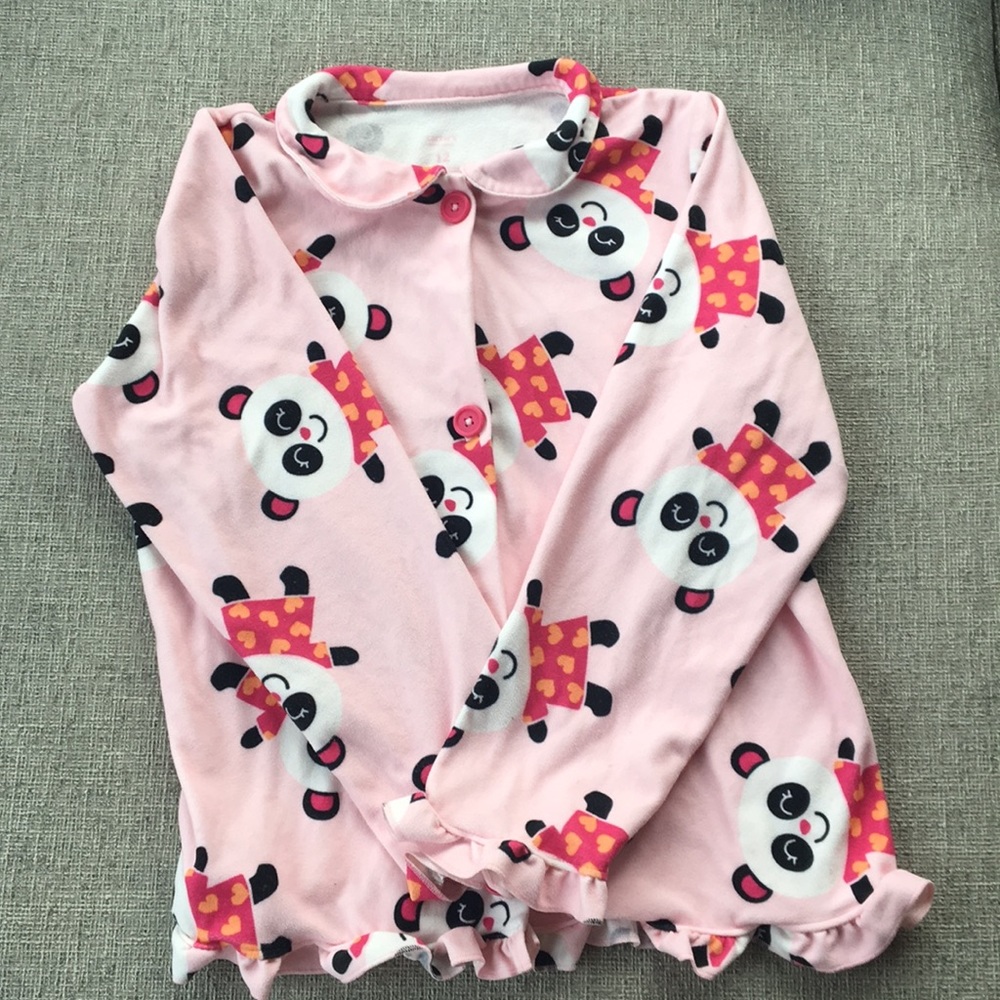 Carters pajamas with smiling panda bear